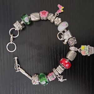 Willabee & Ward Toggle Charm Bracelet May Flowers Mother's Day Spring Floral